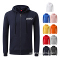 Logotipo personalizado Gimnasio en blanco Unisex Zip Up Hoodie